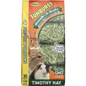 Higgins Sunburst Break-A-Bale Timothy Hay Small Animal Food, 35-oz bag