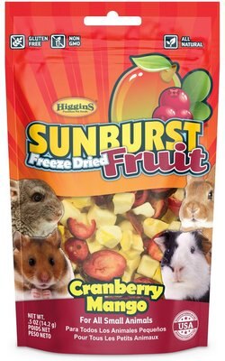 Higgins Sunburst Freeze Dried Fruit Cranberry Mango Small Animals Treats, slide 1 of 1