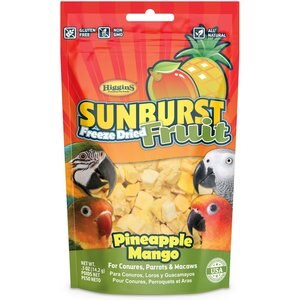 Higgins Sunburst Freeze Dried Fruit Pineapple Mango Bird Treats, .5-oz bag