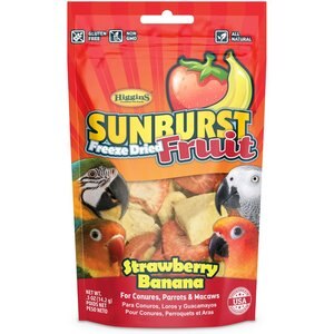 Higgins Sunburst Freeze Dried Fruit Strawberry Banana Bird Treats, .5-oz bag