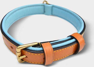 Soft Touch Collars Leather Two-Tone Padded Dog Collar, slide 1 of 1