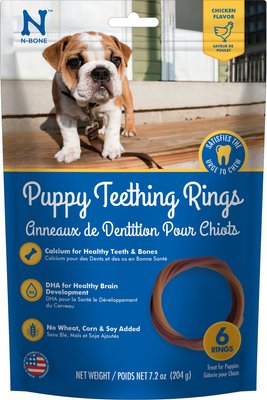 N-Bone Puppy Teething Ring Chicken Flavor Dog Treats, slide 1 of 1