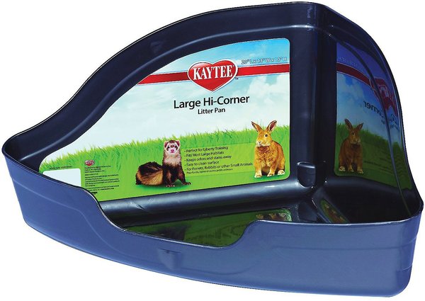 Kaytee Hi-Corner Small Animal Litter Pan, Large, Color Varies slide 1 of 3