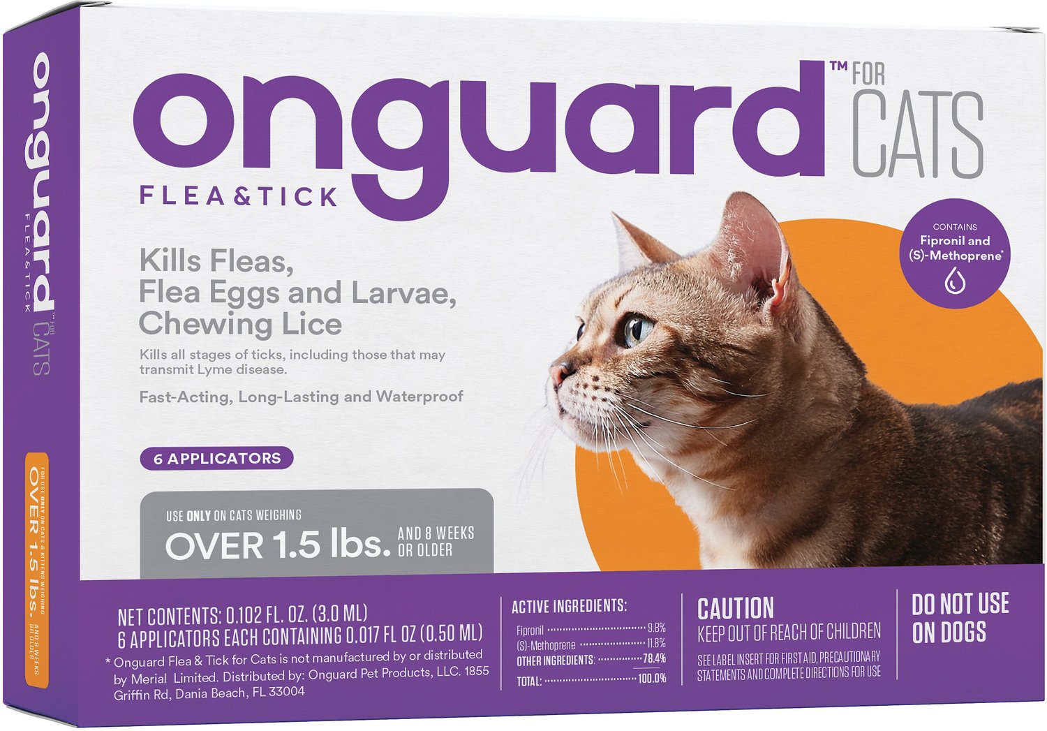 Onguard Flea & Tick Treatment for Cats & Kittens, 6 treatments