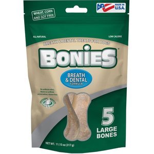 BONIES Breath & Dental Formula Regular Dental Dog Treats, 5 count