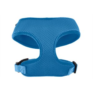 Frisco Small & Medium Breed Soft Mesh Back Clip Dog Harness, Blue, 14 to 18.5-in chest