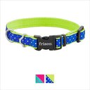 Frisco Patterned Nylon Dog Collar, Lime Polka Dot, Small: 10 to 14-in neck, 5/8-in wide