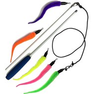 Pet Fit For Life 5 Piece Squiggly Worm Wand Cat Toy