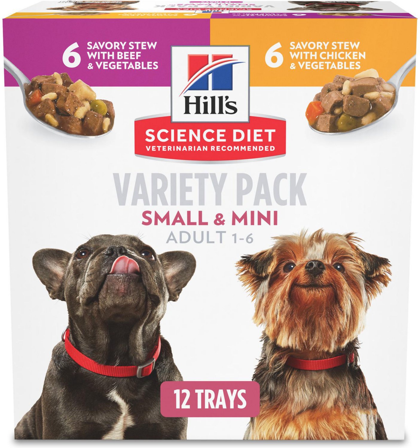 Hill's Science Diet Adult Small Paws Variety Pack Wet Dog Food Trays