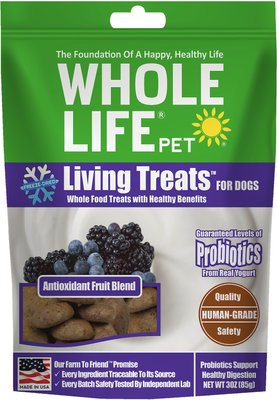 Whole Life Living Treats Antioxidant Fruit Blend Freeze-Dried Dog Treats, 3-oz bag, slide 1 of 1
