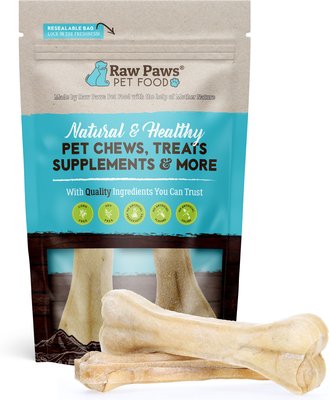 Raw Paws Compressed Rawhide Bone Dog Treats, 6-in, slide 1 of 1