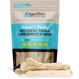 Raw Paws Compressed Rawhide Bone Dog Treats, 6-in, 5 count