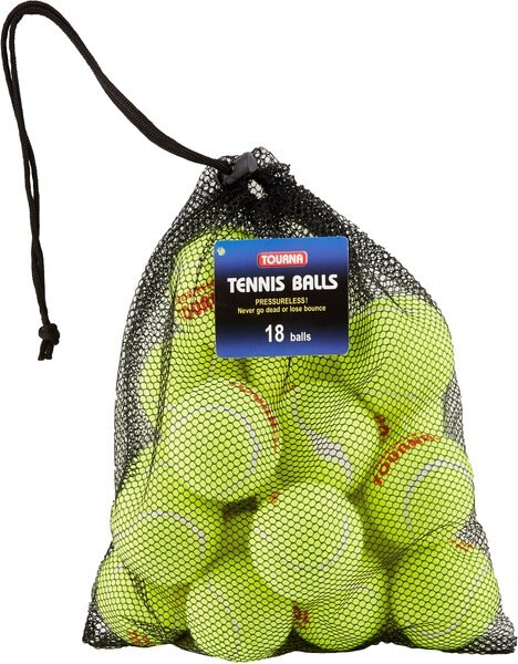 Tourna Pressureless Tennis Balls Dog Toy, 18 count slide 1 of 5
