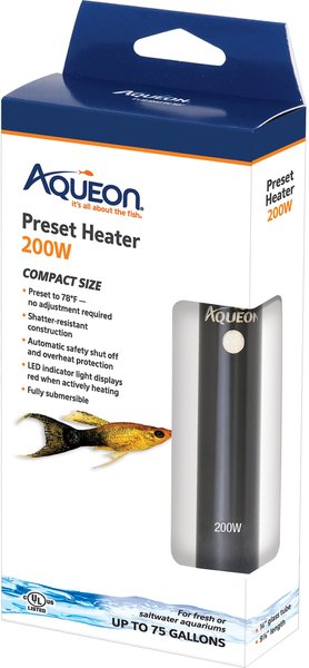 Aqueon Preset Aquarium Heater, 200-watt slide 1 of 12