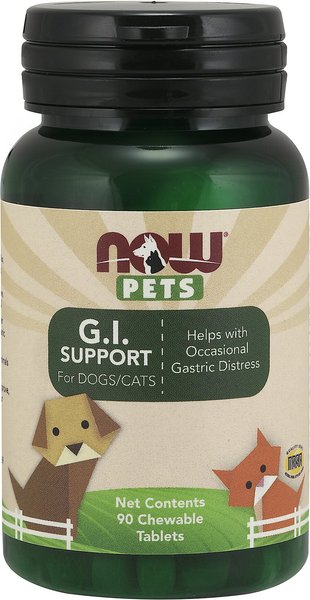 NOW Pets GI Support Dog & Cat Supplement, 90 count slide 1 of 3