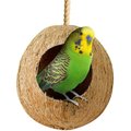 SunGrow Coconut Bird Nest, Parakeet Bed & House Accessories Cage, Small