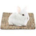 SunGrow Rabbit Grass Mat, Cage Bedding Accessories, Hay Chew Toy For Bunny, Guinea Pig, 1 count