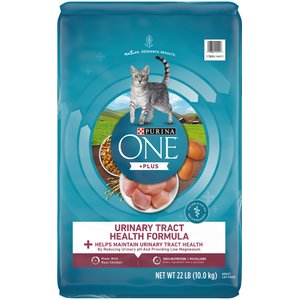 Purina ONE High Protein +Plus Urinary Tract Health Formula Dry Cat Food, 22-lb bag