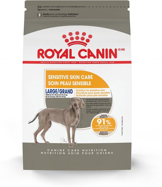 Royal Canin Canine Care Nutrition Large Sensitive Skin Care Dry Dog Food, 30-lb bag slide 1 of 5
