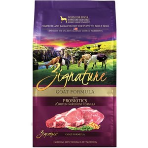 Zignature Goat Limited Ingredient Formula Grain-Free Dry Dog Food, 4-lb bag