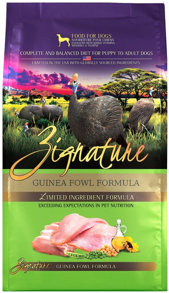 Zignature Guinea Fowl Limited Ingredient Formula Grain-Free Dry Dog Food, 12.5-lb bag slide 1 of 10