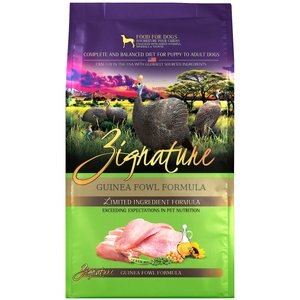Zignature Guinea Fowl Limited Ingredient Formula Grain-Free Dry Dog Food, 12.5-lb bag