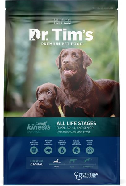 Dr. Tim's All Life Stages Kinesis Formula Dry Dog Food, 40-lb bag slide 1 of 5