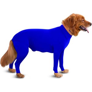 Shed Defender Original Shedding Bodysuit for Dogs, Royal Blue, X-Small