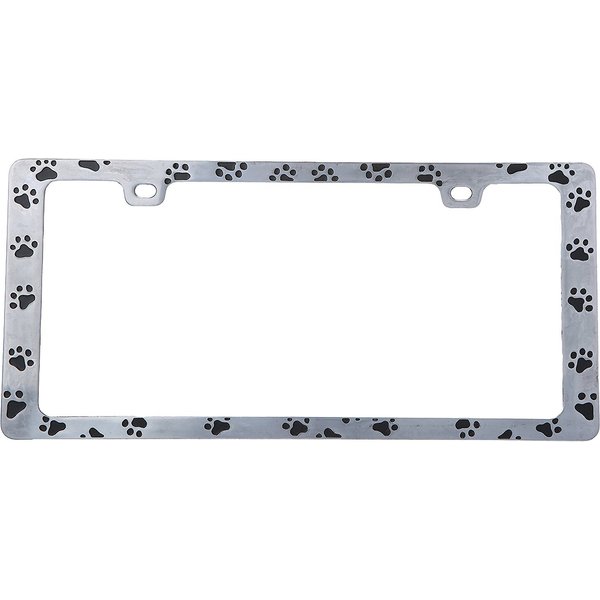 Metal License Plate Frame I Love My Greyhound Car Accessories Chrome 