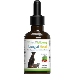 Pet Wellbeing Young at Heart Bacon Flavored Liquid Heart Supplement for Dogs & Cats, 2-oz bottle
