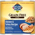 Nature's Recipe Grain-Free Chicken & Turkey Stew Canned Dog Food, 10-oz, case of 12