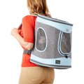 Petsfit Comfort Dog Carrier Backpack, Gray/Blue