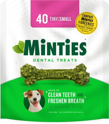 VetIQ Minties Tiny/Small Dental Dog Treats, slide 1 of 1
