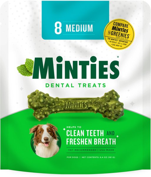 VetIQ Minties Medium/Large Dental Dog Treats, 8 count slide 1 of 6