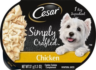 Cesar Simply Crafted Chicken Limited-Ingredient Wet Dog Food Topper, slide 1 of 1