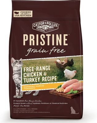 Castor & Pollux PRISTINE Grain-Free Free-Range Chicken & Turkey Recipe Dry Cat Food, slide 1 of 1