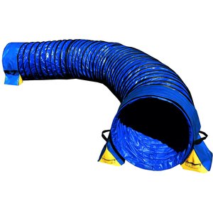 Cool Runners Agility Lightweight PVC Dog Training Tunnel with Tunnel Bags, 15-ft