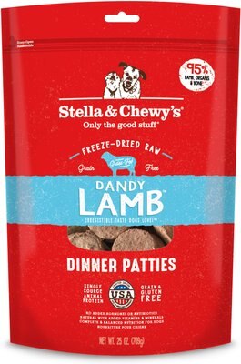 Stella & Chewy's Dandy Lamb Dinner Patties Freeze-Dried Raw Dog Food, slide 1 of 1