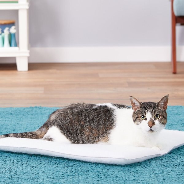 K.T. Manufacturing Purr Padd Cat Bed Mat, White, 2 count slide 1 of 9