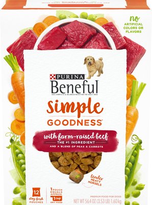 Purina Beneful Simple Goodness With Farm-Raised Beef Dry Dog Food, slide 1 of 1