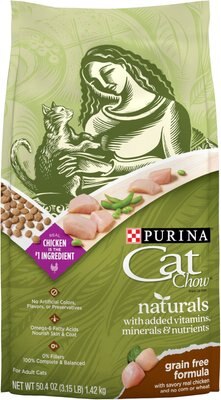Cat Chow Naturals Grain-Free with Real Chicken Dry Cat Food, slide 1 of 1