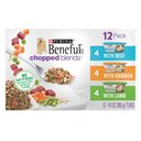 Purina Beneful Chopped Blends Variety Pack Wet Dog Food Tray, 10-oz, case of 12