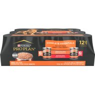 Purina Pro Plan High Protein Classic Pate Entrees Wet Dog Food Variety Pack, 13-oz, case of 12