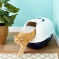 Frisco Hooded Cat Litter Box, Navy, Large 20-in