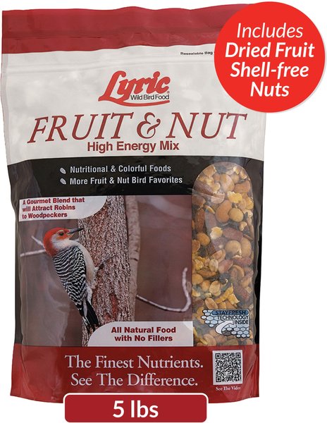 Lyric Fruit & Nut High Energy Mix Wild Bird Food, 5-lb bag slide 1 of 9