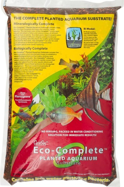 CaribSea Eco-Complete Planted Aquarium Substrate, Red, 20-lb bag slide 1 of 4