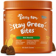 Zesty Paws Grass Defense Stay Green Bites Digestive & Immune Health Chicken Flavor Dog Supplement, 90 count
