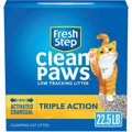 Fresh Step Clean Paws Scented Clumping Clay Cat Litter, 22.5-lb box