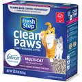 Fresh Step Clean Paws Multi-Cat Scented Clumping Clay Cat Litter, 22.5-lb box