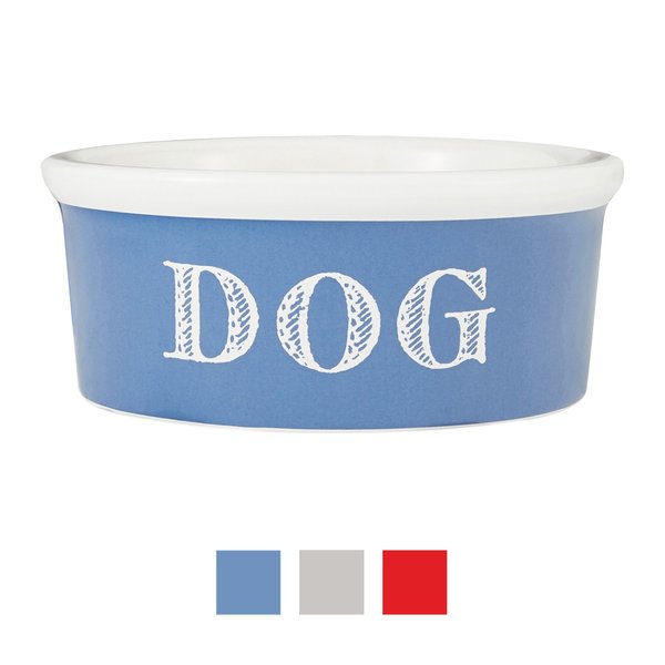 Harry Barker Cape Cod Ceramic Dog Bowl, Blue, 3-cup slide 1 of 3